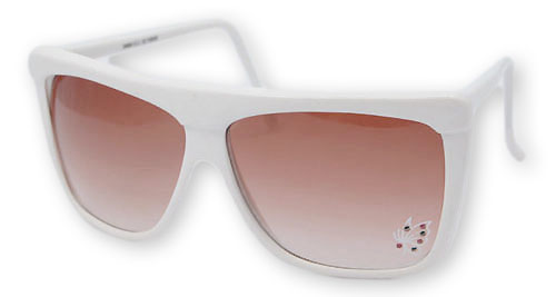 Solglasögon: Emma White W/Butterfly