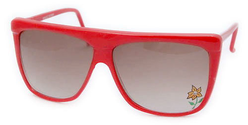 Solglasögon: Emma Red W/Flower