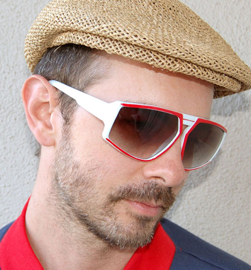 Solglasögon: Voom White/Red