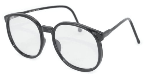 Solglasögon: Big Round Black +