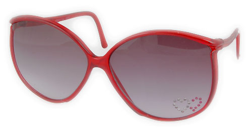 Solglasögon: Curtsy Red/Hearts