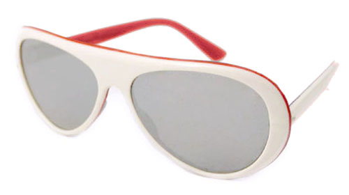 Solglasögon: Badger White/Red +
