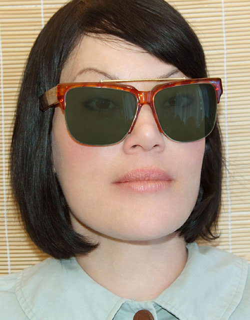 Solglasögon: Camper Tortoise/Green Lens