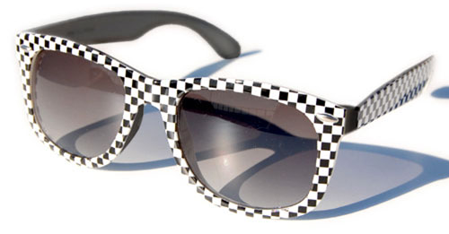 Solglasögon: Checkers Black/White +