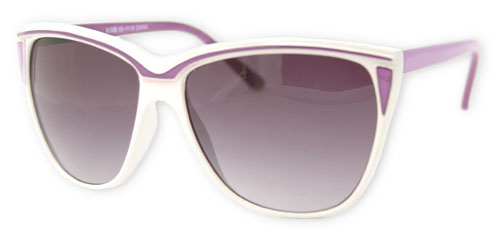 Solglasögon: Clara White/Violet +