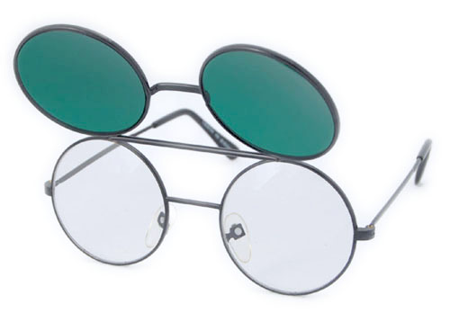 Solglasögon: Flip-Co Green/Black