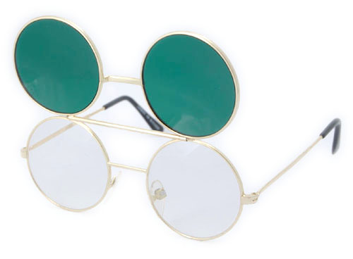 Solglasögon: Flip-Co Green/Gold