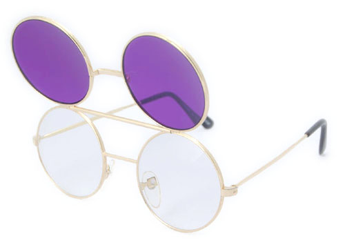 Solglasögon: Flip-Co Purple/Gold