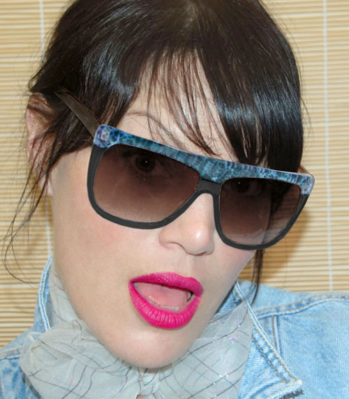 Solglasögon: Full Set Black/Blue