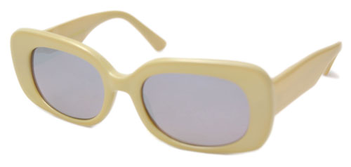 Solglasögon: Fuzzy Pea/Mirrored Lens