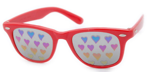 Solglasögon: Hearts-Wf Red