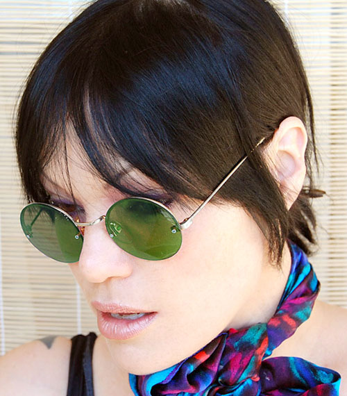 Solglasögon: Chaos Green/Silver