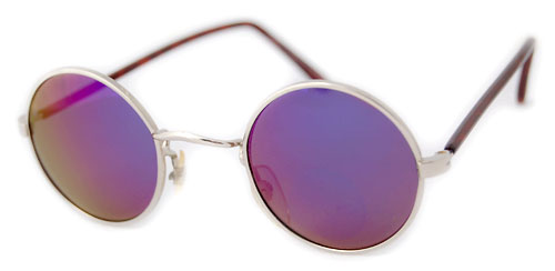 Solglasögon: Moon Silver/Blue Lens