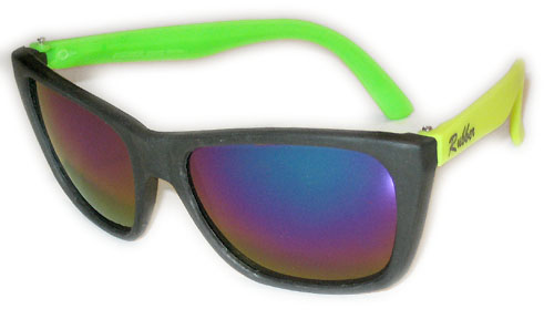 Solglasögon: Flubber Black/Yellow/Green