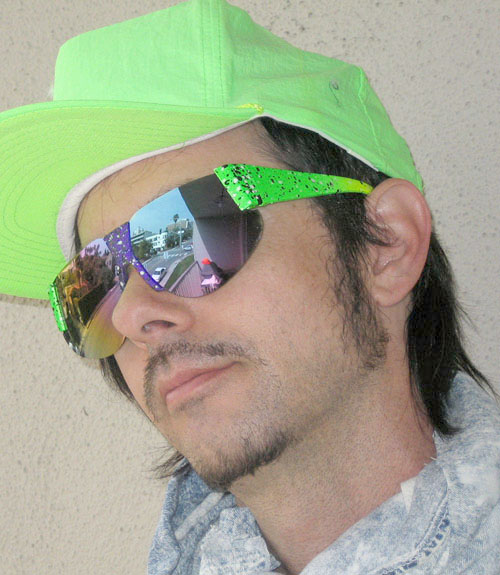 Solglasögon: Splatter Purple/Green