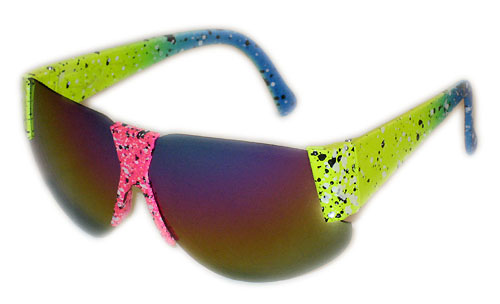 Solglasögon: Splatter Pink/Yellow