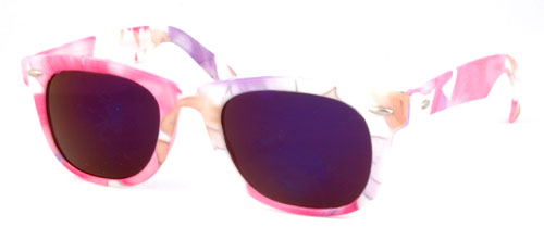 Solglasögon: Pansy Pink/White
