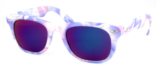 Solglasögon: Pansy White/Purple