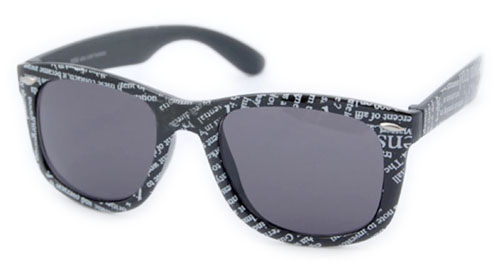 Solglasögon: Newsprint Black +