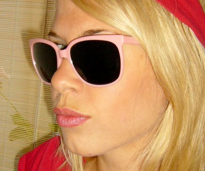 Solglasögon: NY Cat Pink