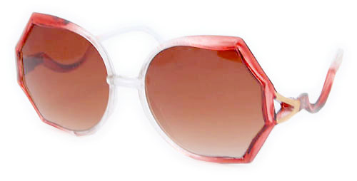 Solglasögon: Tulip Red/Clear