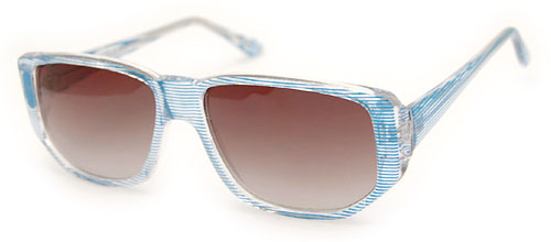 Solglasögon: Pinstripe Clear/Blue
