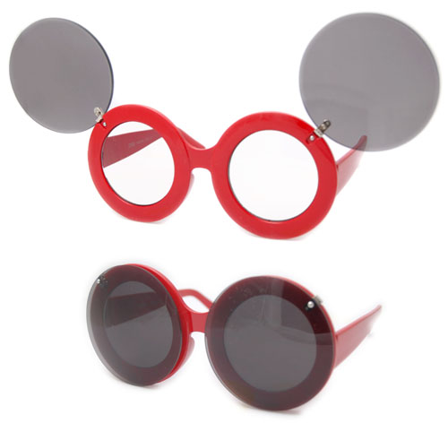 Solglasögon: Pop! Red/Clear Lens +