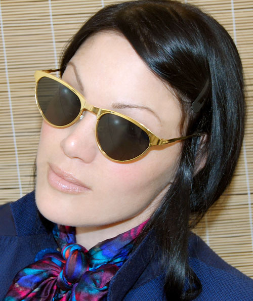 Solglasögon: Rachel Shiny Gold