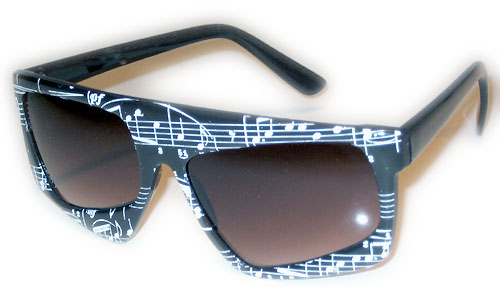 Solglasögon: Tilt Music Notes